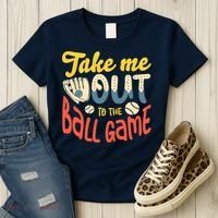 Take me out to the ball game for a Baseball Fan Baseball Women's T-Shirt thumb 3