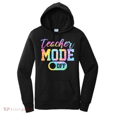Teacher Mode Off Colorful Retro Women's Hoodie