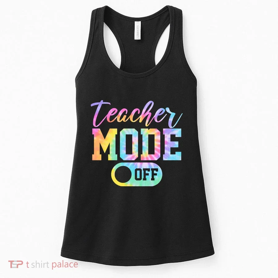 Teacher Mode Off Colorful Retro Women's Tank Top