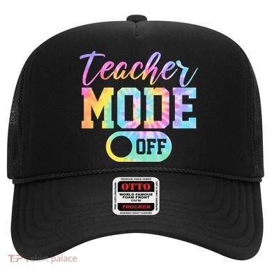 Teacher Mode Off Colorful Retro Hat