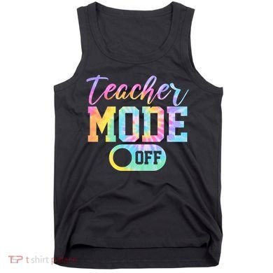 Teacher Mode Off Colorful Retro Tank Top