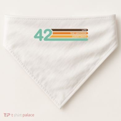 The Meaning Of Life 42 USA-Made Doggie Bandana