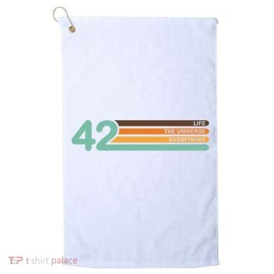 The Meaning Of Life 42 Golf Towel