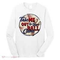 Take Me Out To The Ball Game Baseball Game Day Sport Long Sleeve Shirt thumb 0