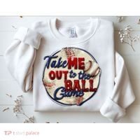 Take Me Out To The Ball Game Baseball Game Day Sport Sweatshirt thumb 2