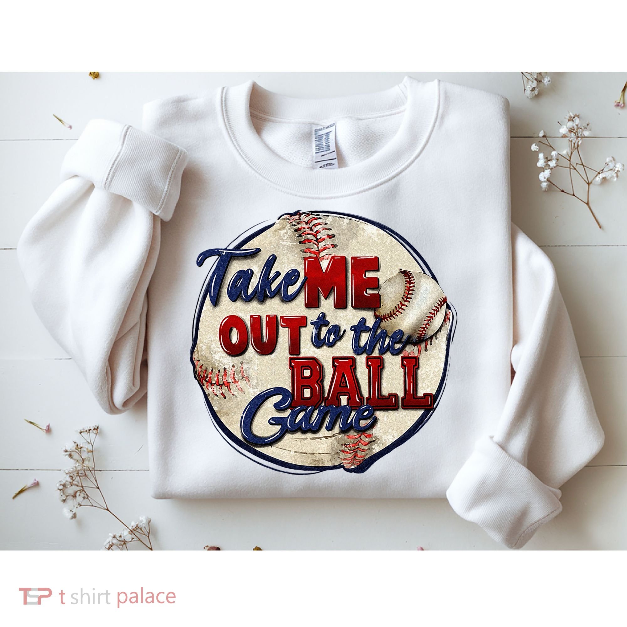 Take Me Out To The Ball Game Baseball Game Day Sport Sweatshirt