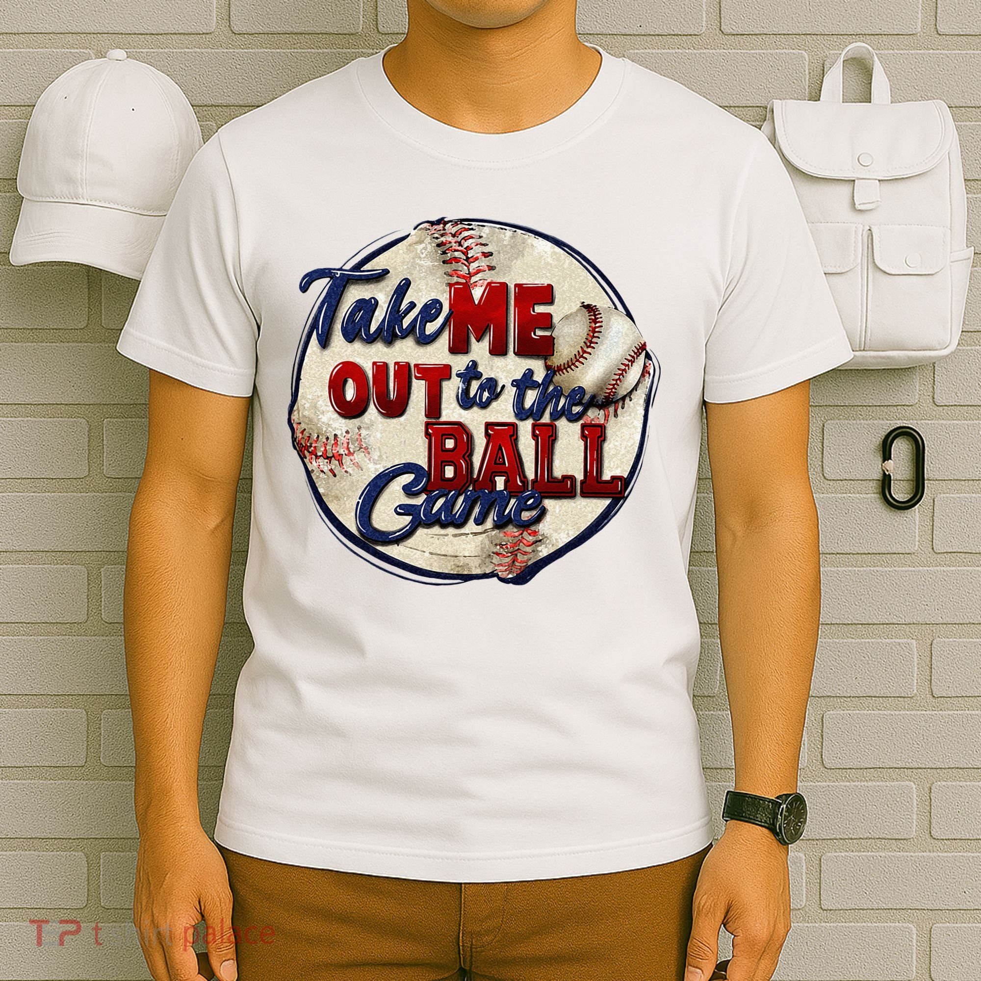Take Me Out To The Ball Game Baseball Game Day Sport T-Shirt