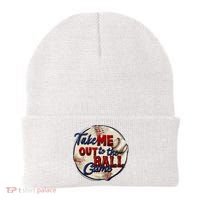 Take Me Out To The Ball Game Baseball Game Day Sport Beanie thumb 0