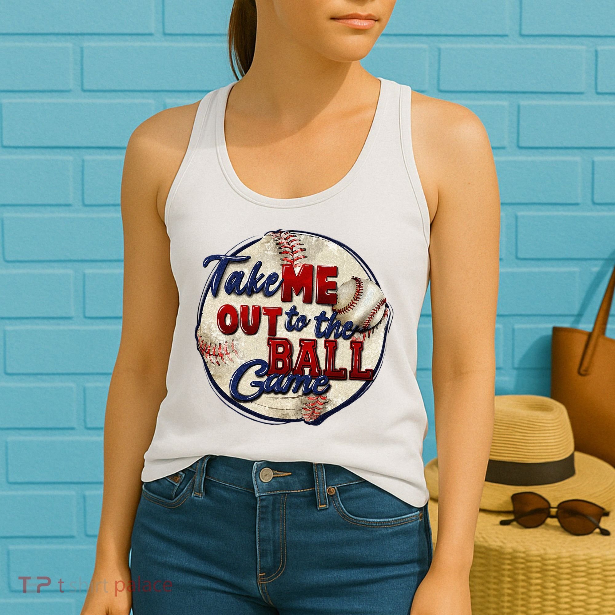 Take Me Out To The Ball Game Baseball Game Day Sport Women's Tank Top