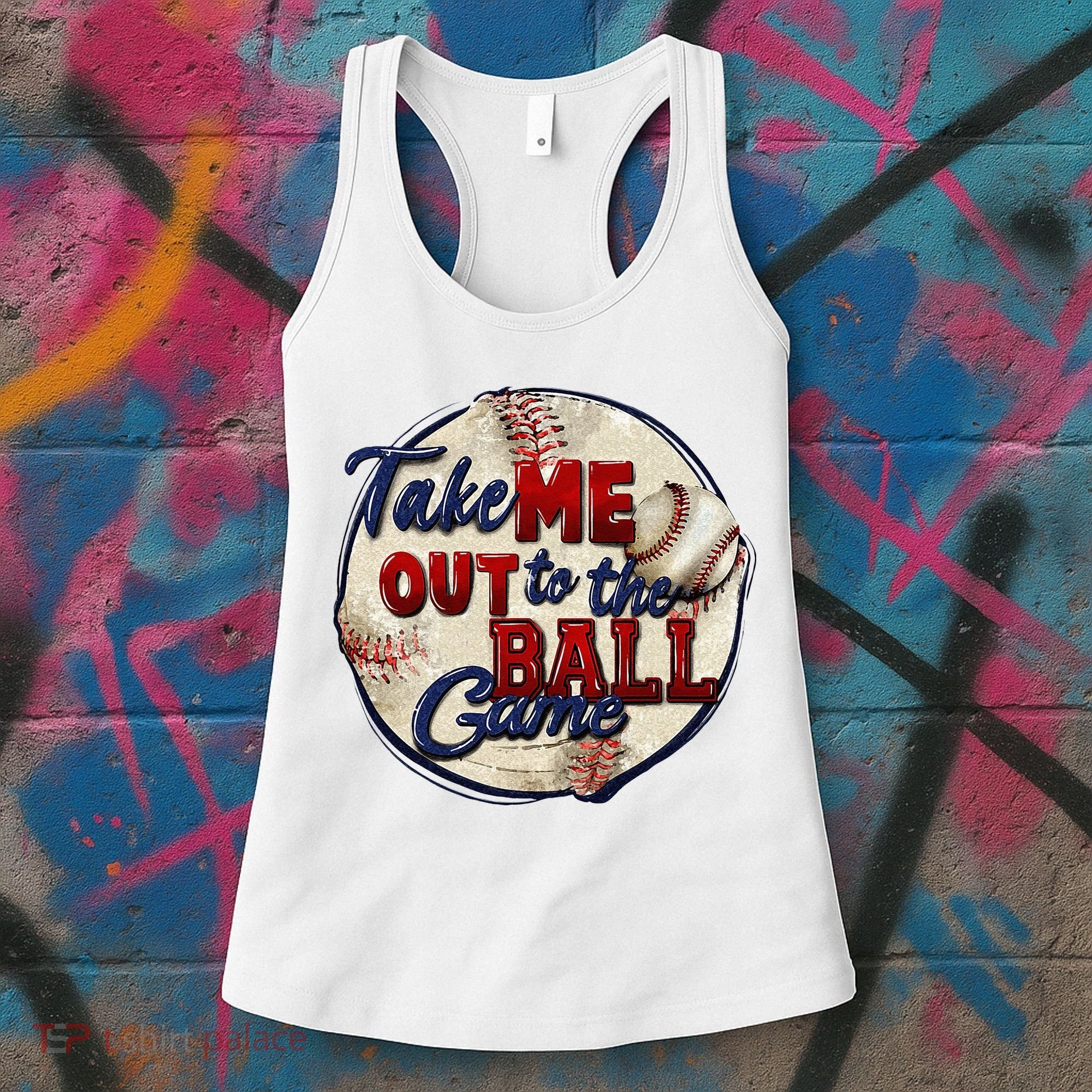 Take Me Out To The Ball Game Baseball Game Day Sport Women's Tank Top