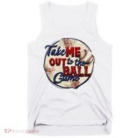 Take Me Out To The Ball Game Baseball Game Day Sport Tank Top thumb 0