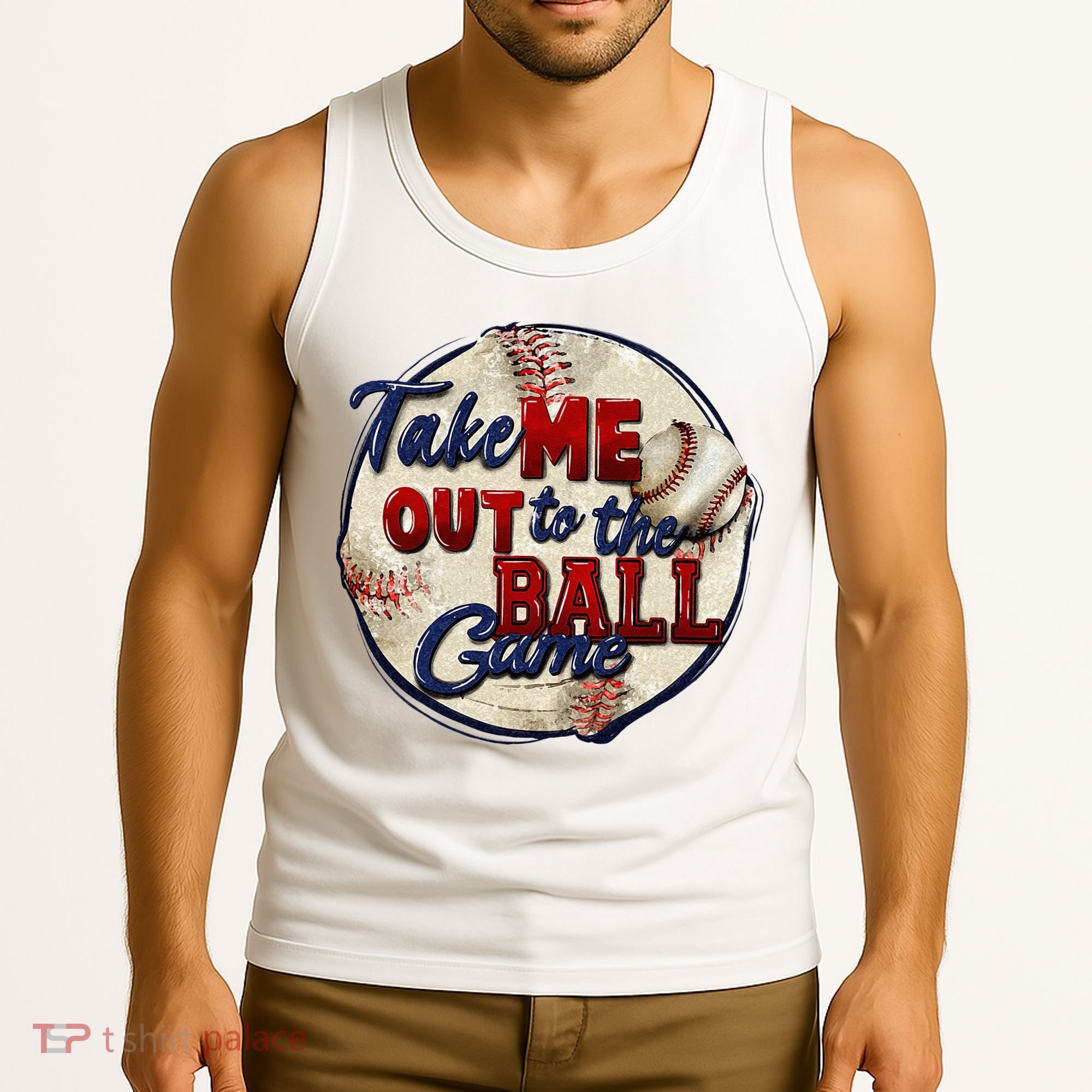 Take Me Out To The Ball Game Baseball Game Day Sport Tank Top