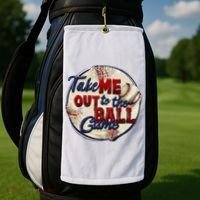 Take Me Out To The Ball Game Baseball Game Day Sport Golf Towel thumb 2