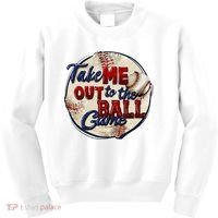 Take Me Out To The Ball Game Baseball Game Day Sport Kids Sweatshirt thumb 0