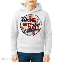Take Me Out To The Ball Game Baseball Game Day Sport Kids Hoodie thumb 4