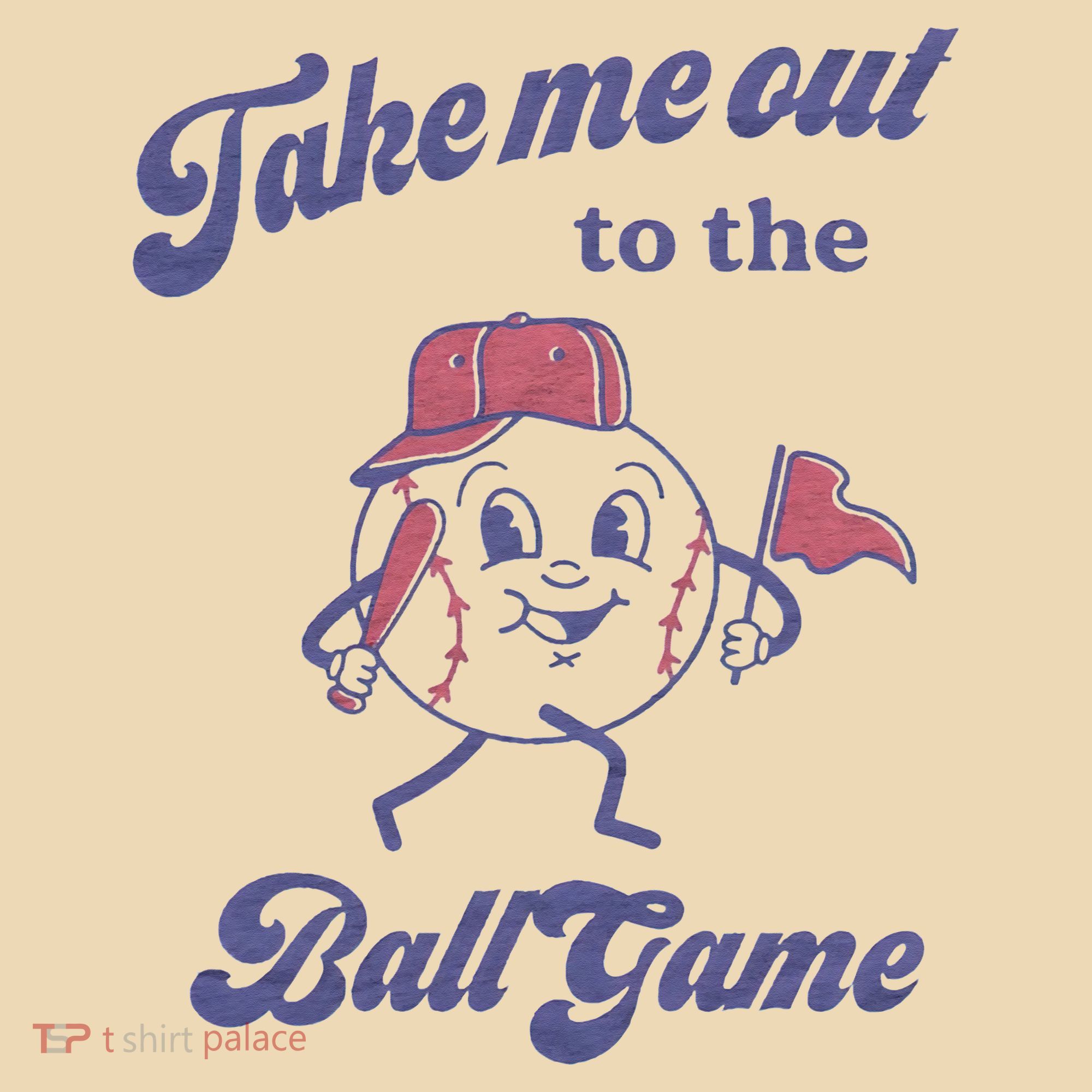 Take Me Out To The Ball Game Baseball Softball Tote Bag