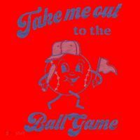 Take Me Out To The Ball Game Baseball Softball Santa Hat thumb 1