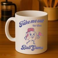 Take Me Out To The Ball Game Baseball Softball Coffee Mug thumb 4