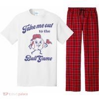 Take Me Out To The Ball Game Baseball Softball Pajama Set thumb 0