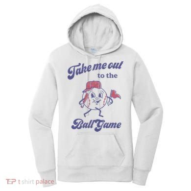 Take Me Out To The Ball Game Baseball Softball Women's Hoodie