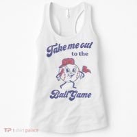 Take Me Out To The Ball Game Baseball Softball Women's Tank Top thumb 0