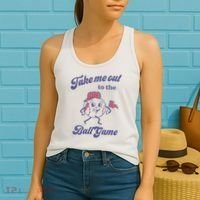 Take Me Out To The Ball Game Baseball Softball Women's Tank Top thumb 2