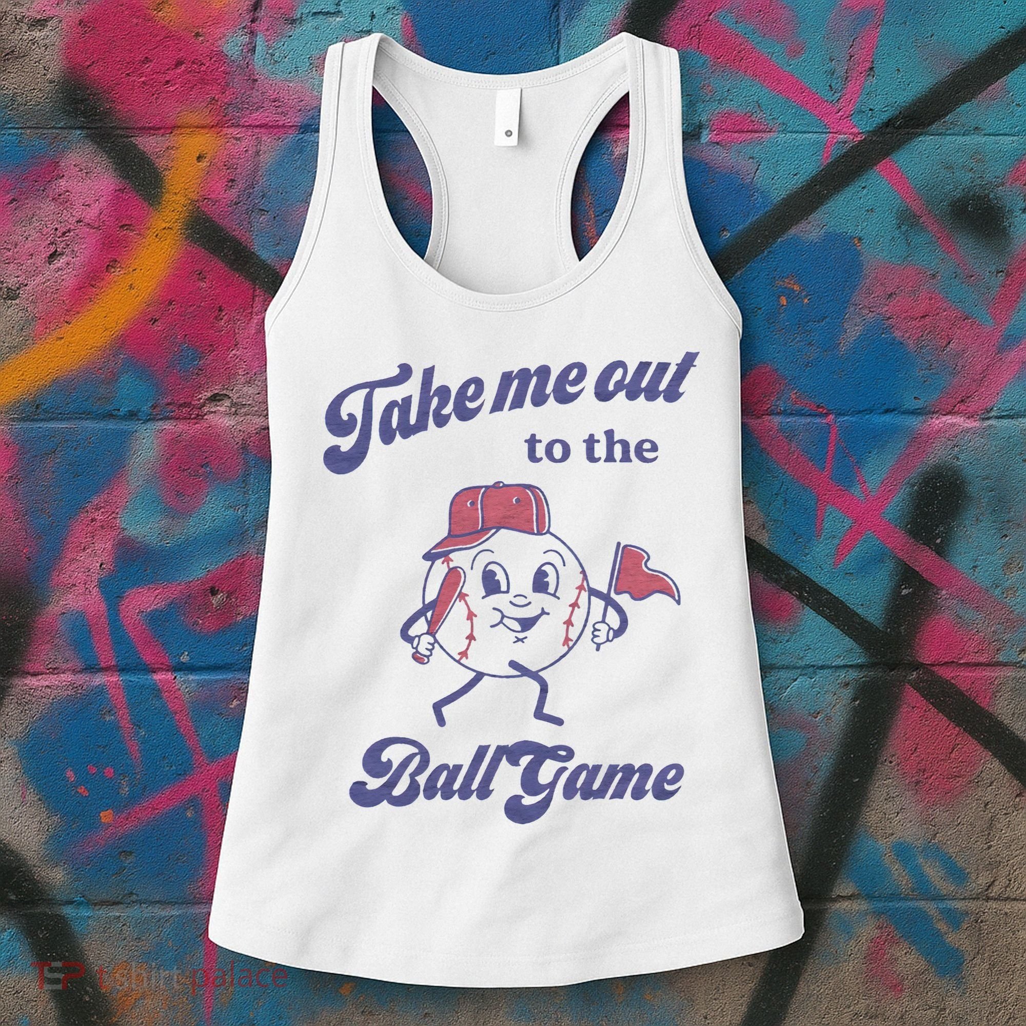 Take Me Out To The Ball Game Baseball Softball Women's Tank Top