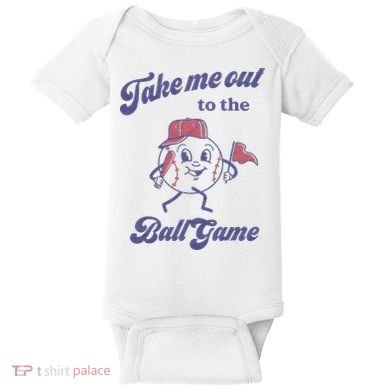 Take Me Out To The Ball Game Baseball Softball Baby Bodysuit
