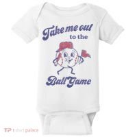 Take Me Out To The Ball Game Baseball Softball Baby Bodysuit thumb 0