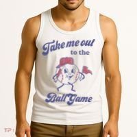 Take Me Out To The Ball Game Baseball Softball Tank Top thumb 3