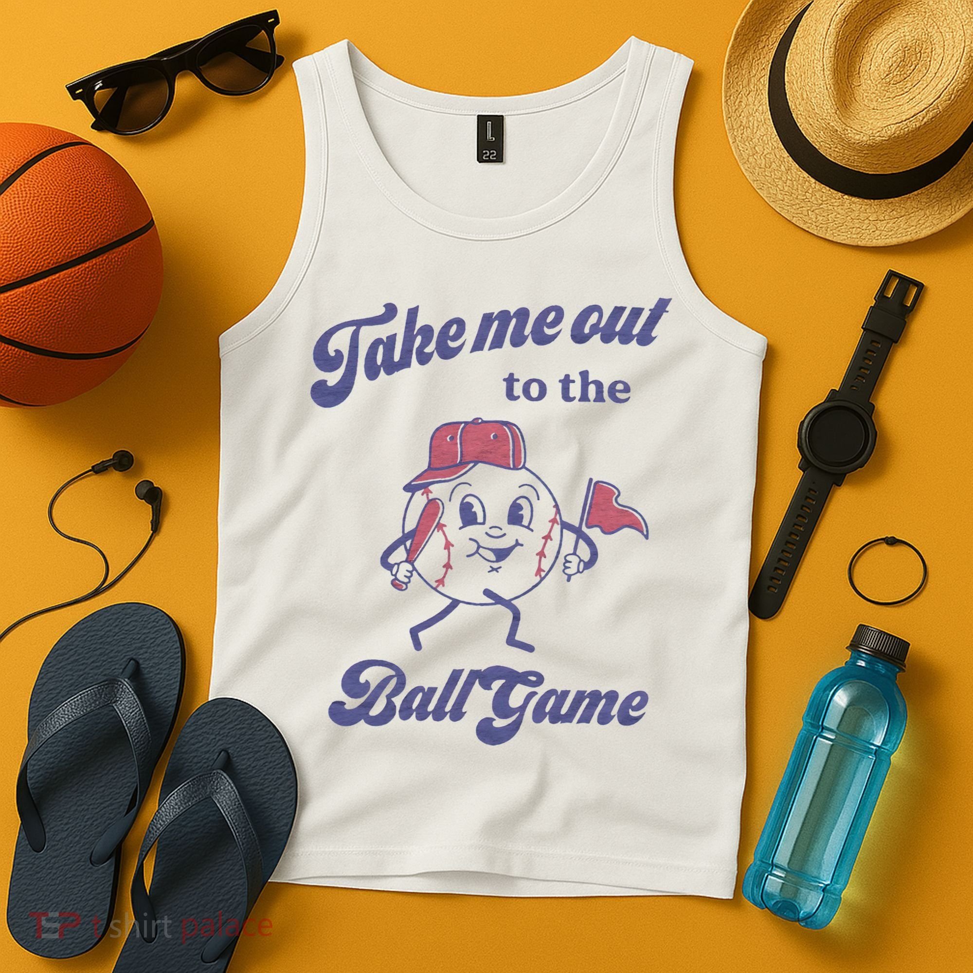 Take Me Out To The Ball Game Baseball Softball Tank Top