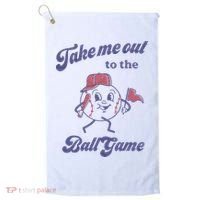 Take Me Out To The Ball Game Baseball Softball Golf Towel thumb 0