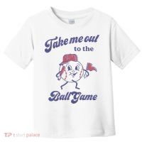 Take Me Out To The Ball Game Baseball Softball Toddler T-Shirt thumb 0