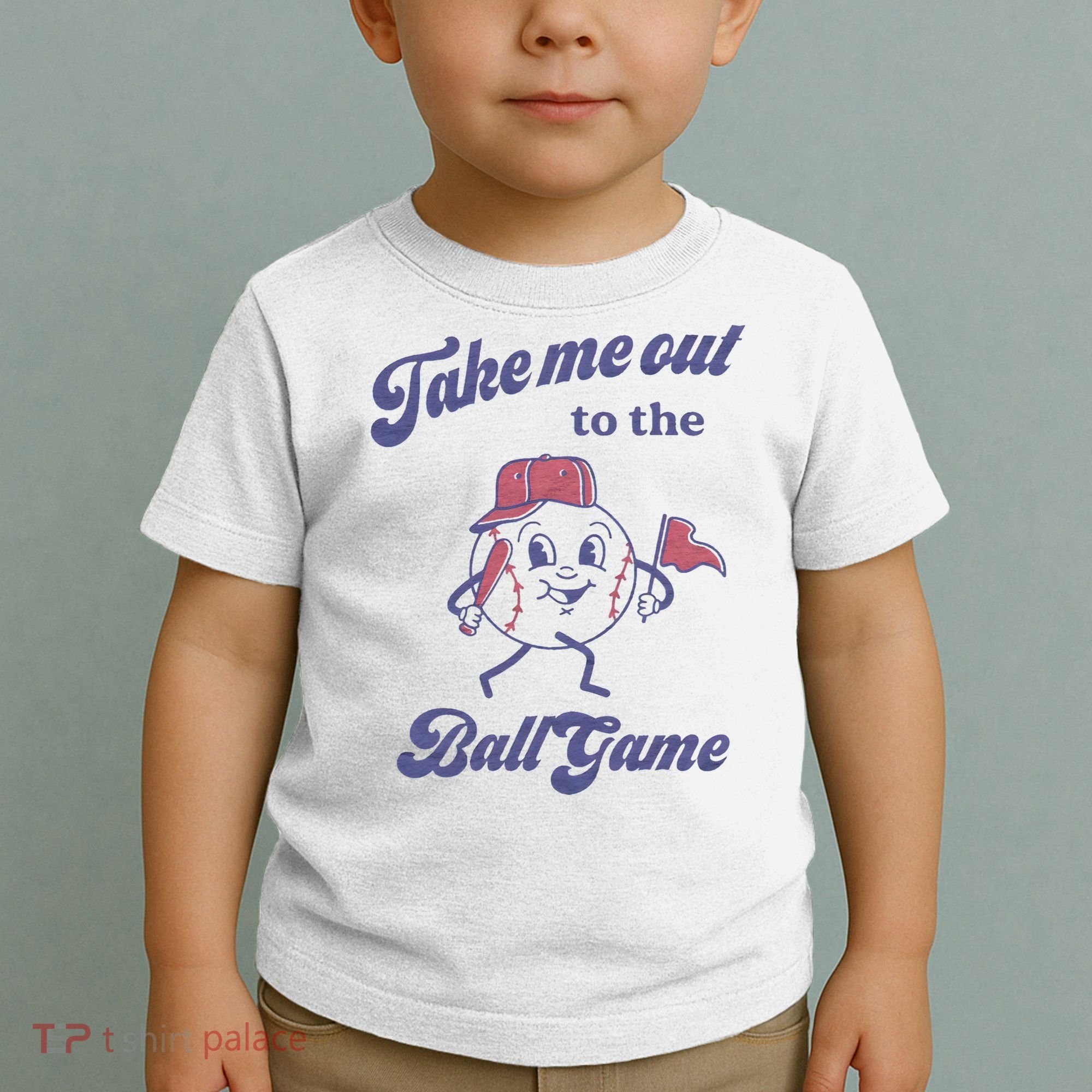 Take Me Out To The Ball Game Baseball Softball Toddler T-Shirt
