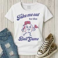 Take Me Out To The Ball Game Baseball Softball Women's T-Shirt thumb 3
