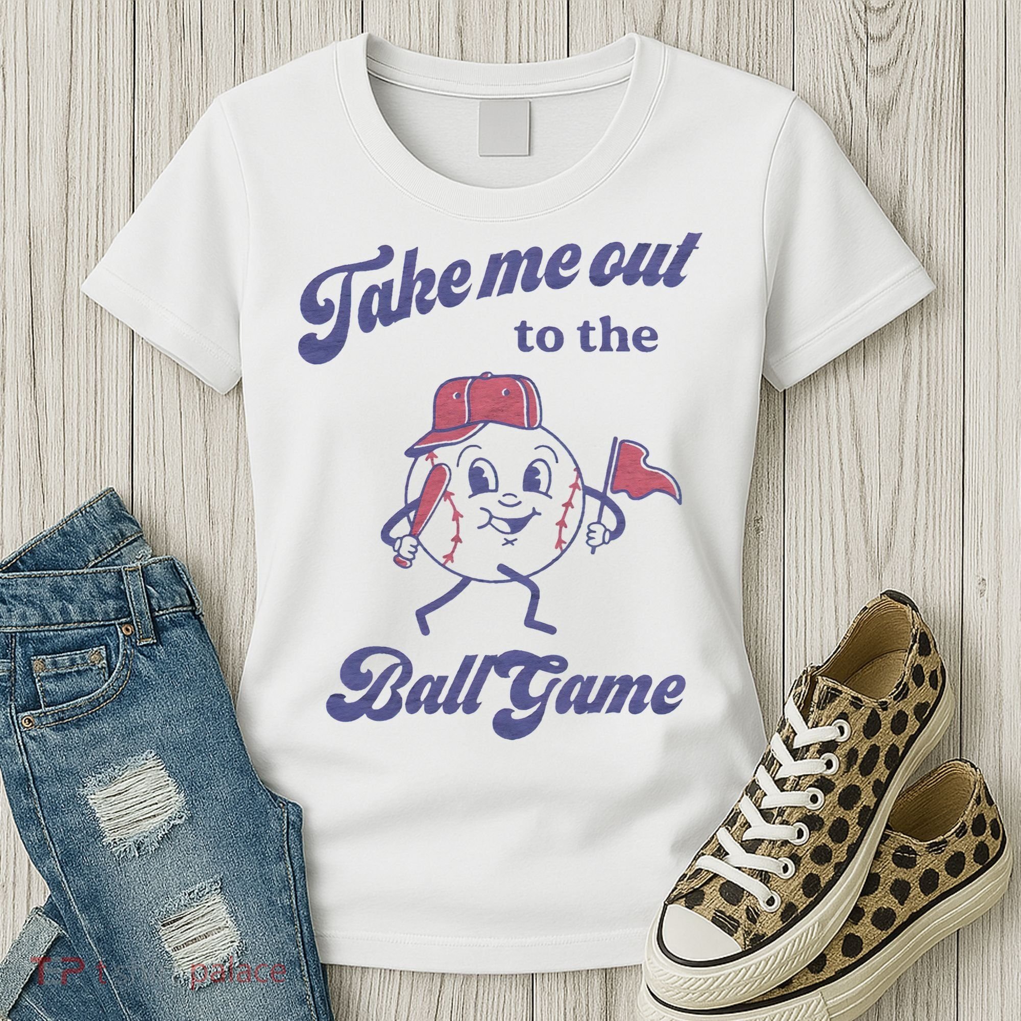 Take Me Out To The Ball Game Baseball Softball Women's T-Shirt