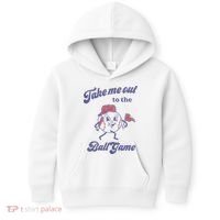 Take Me Out To The Ball Game Baseball Softball Kids Hoodie thumb 0
