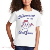 Take Me Out To The Ball Game Baseball Softball Kids T-Shirt thumb 2
