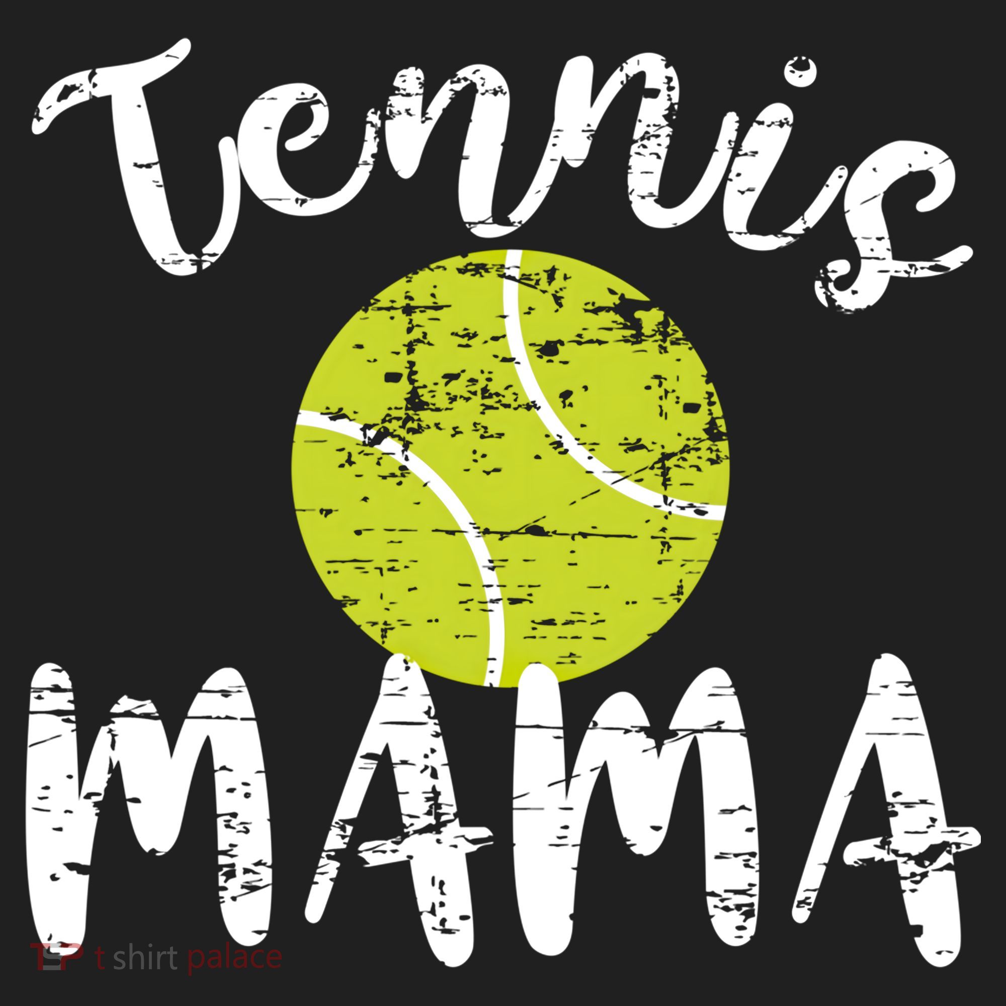 Tennis Mama Proud Mom Tennis Player Retro Distressed Great Gift Women's Sweatshirt