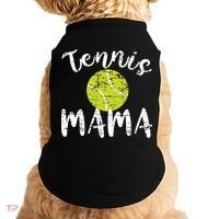 Tennis Mama Proud Mom Tennis Player Retro Distressed Great Gift Doggie Tank thumb 0
