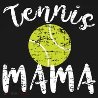 Tennis Mama Proud Mom Tennis Player Retro Distressed Great Gift Women's Hoodie thumb 2