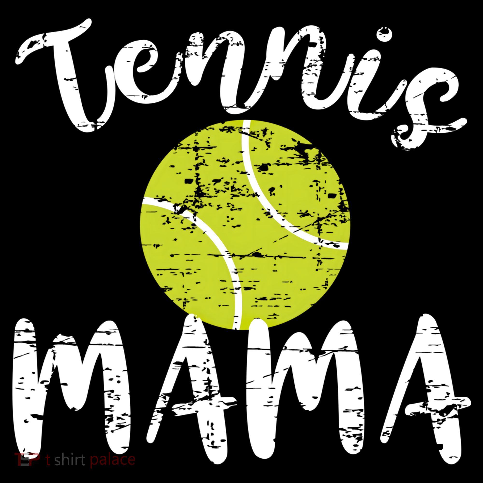 Tennis Mama Proud Mom Tennis Player Retro Distressed Great Gift Women's Hoodie