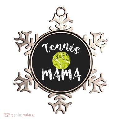 Tennis Mama Proud Mom Tennis Player Retro Distressed Great Gift Ornament