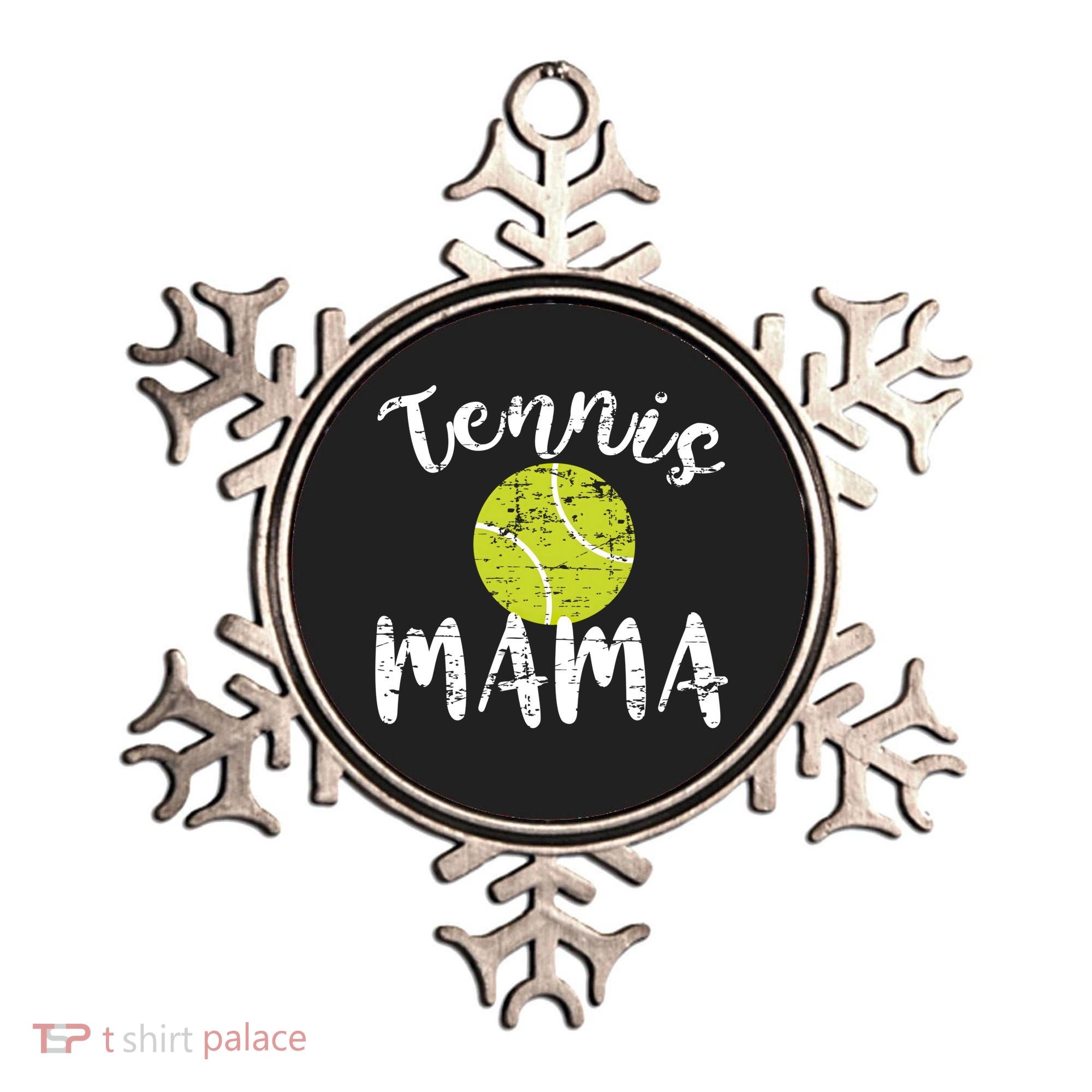 Tennis Mama Proud Mom Tennis Player Retro Distressed Great Gift Ornament