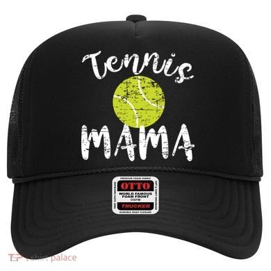 Tennis Mama Proud Mom Tennis Player Retro Distressed Great Gift Hat