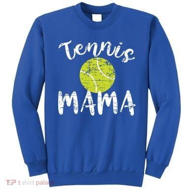Tennis Mama Proud Mom Tennis Player Retro Distressed Great Gift Sweatshirt