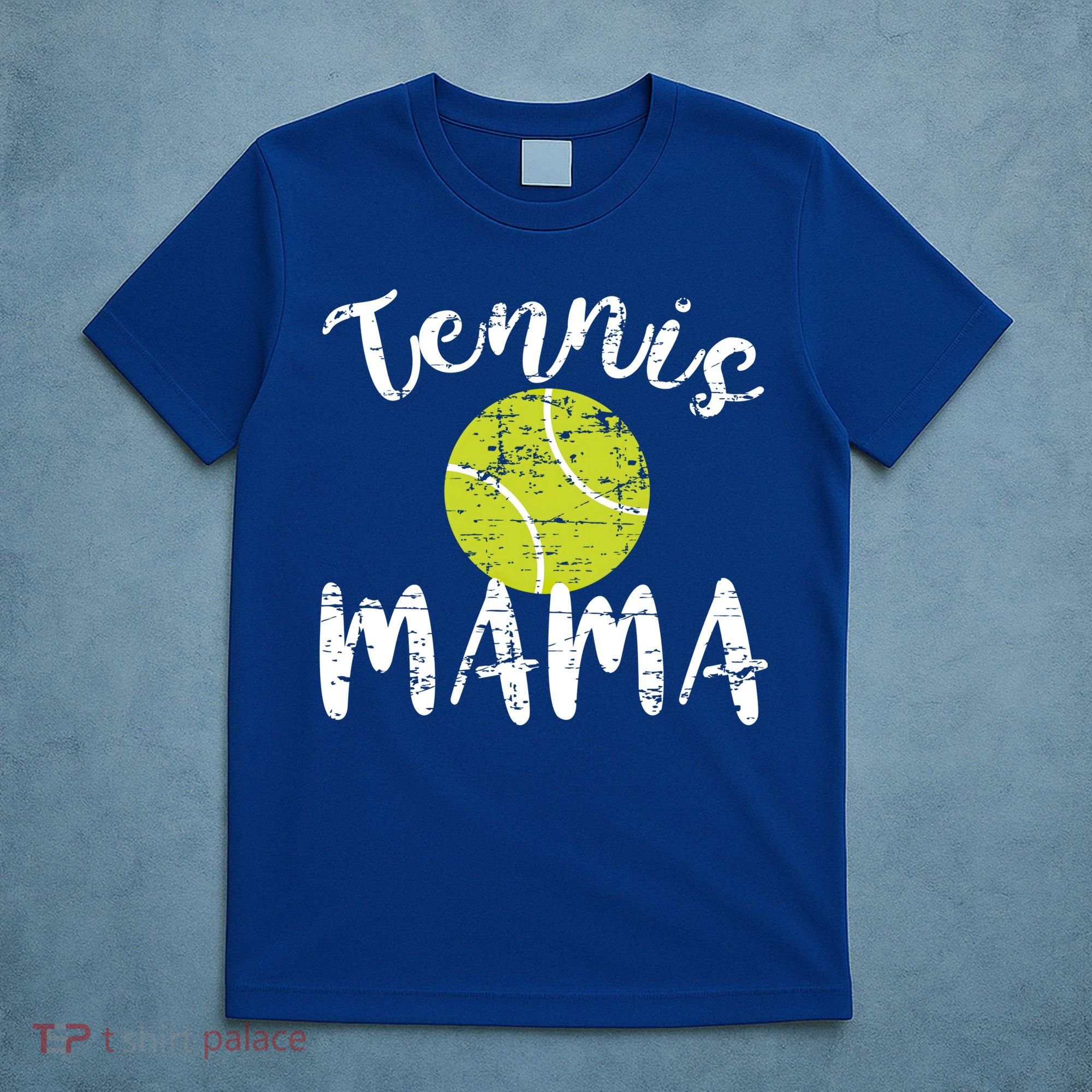 Tennis Mama Proud Mom Tennis Player Retro Distressed Great Gift T-Shirt