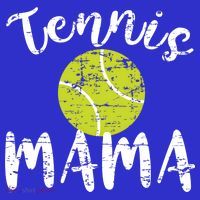 Tennis Mama Proud Mom Tennis Player Retro Distressed Great Gift T-Shirt thumb 7