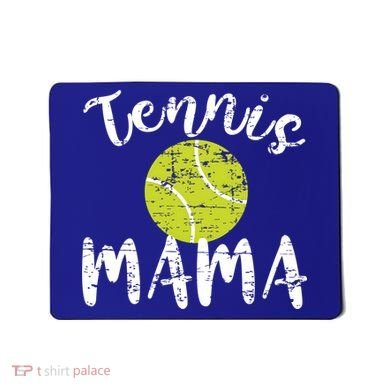 Tennis Mama Proud Mom Tennis Player Retro Distressed Great Gift Mousepad