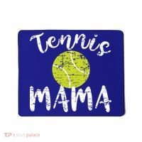 Tennis Mama Proud Mom Tennis Player Retro Distressed Great Gift Mousepad thumb 0